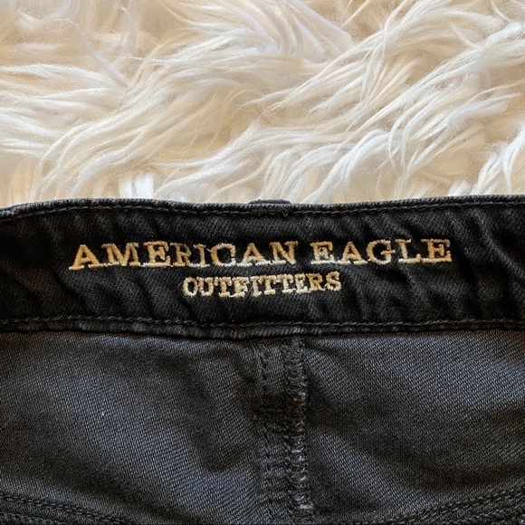 American Eagle Black Denim Mini Skirt - Picture 3 of 4